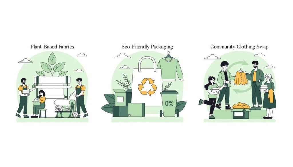 Echo-Friendly and Sustainable Products Illustration